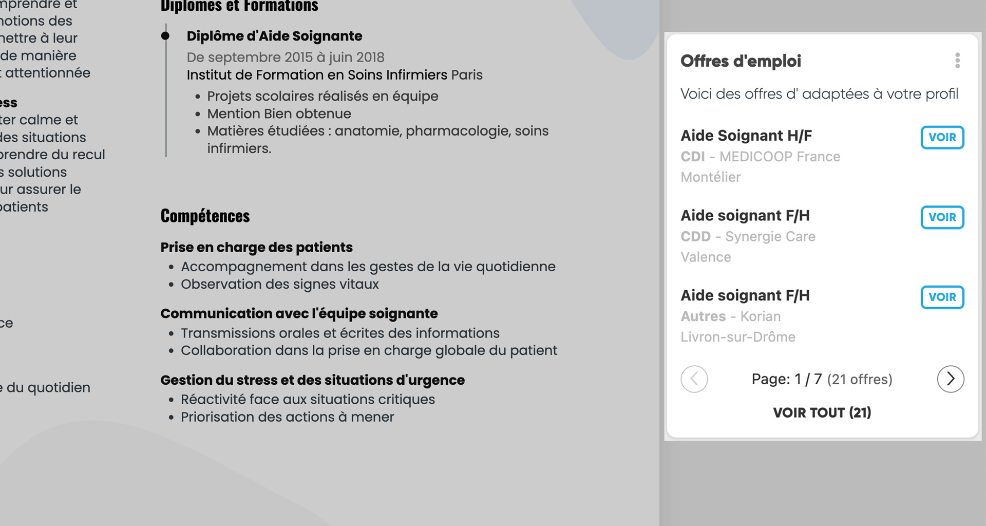 API de recherche de talents via TalentPicker